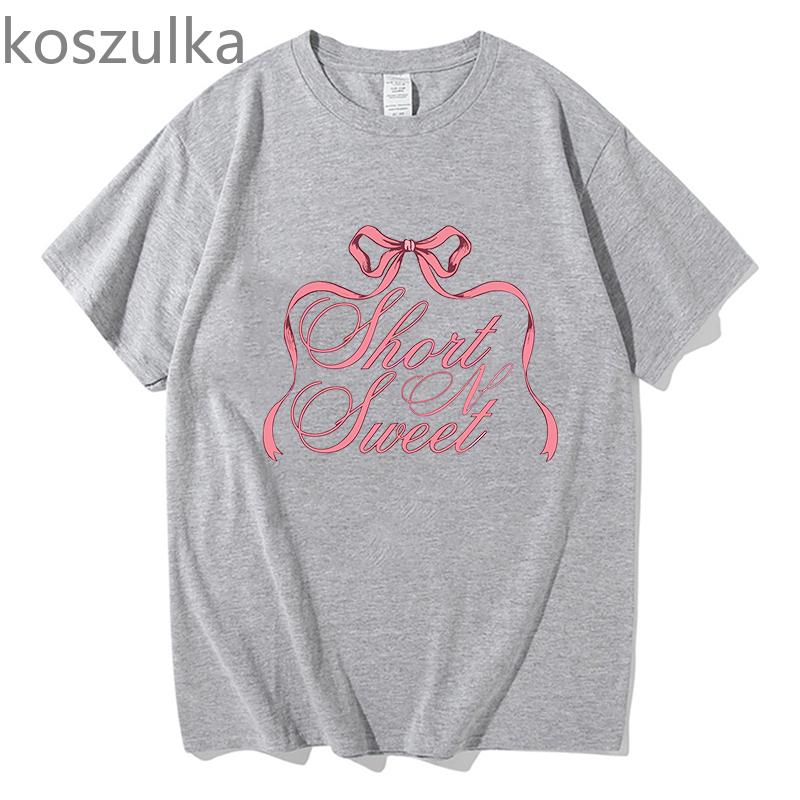 Sabrina Carpenter Short n' Sweet Album Tour Tshirt Crewneck Short Sleeve Tees Women Men Streetwear Fashion Fans kpop Clothes