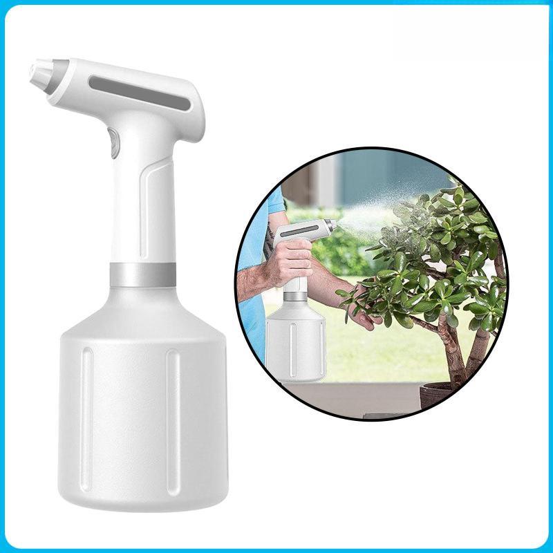 Indoor Handheld Watering Can Cleaning Sprayer Portable Garden Auto Sprinkler Adjustable Spout Electric Plant Spray Bottle
