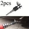 2pcs(Adapter + Steel Ball Post)Heavy-Drive High-Carbon Steel Jack Adapter | Adjustable Jaw Impact Wrench Socket with Hex Bolts for Automotive Repair