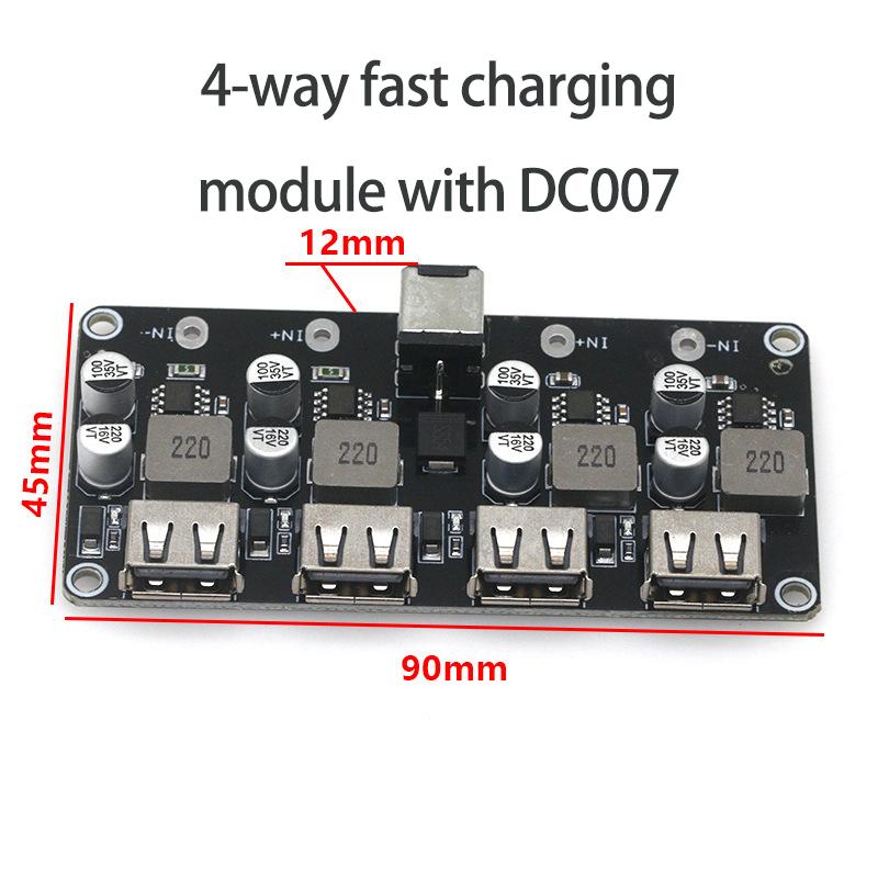 10/20/50/100Pcs DC-DC Step-Down ModuleQC2.0 QC3.0 Fast Charging USB Charging Board Compatible with iPhone, Huawei FCP