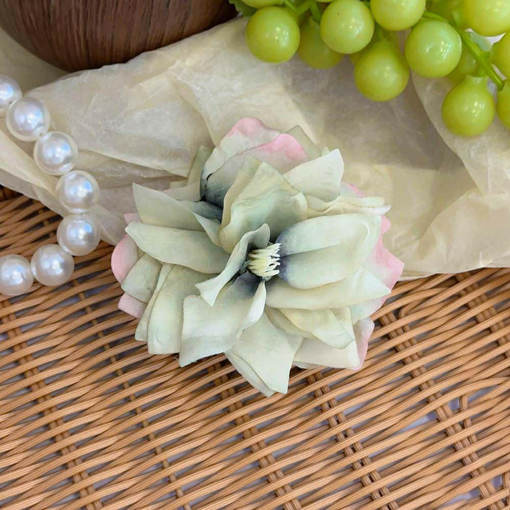 

Korean Sweet Three Dimensional Flower Pink Simulated Grip Women s High End Sensation Back Of Head Shark Clip Plate Hair Hairpin