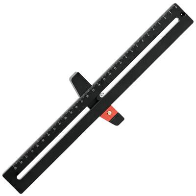 290mm Aluminum Alloy Woodworking Circular Drawing Ruler Multifunctional Carpenter Measurement Tool