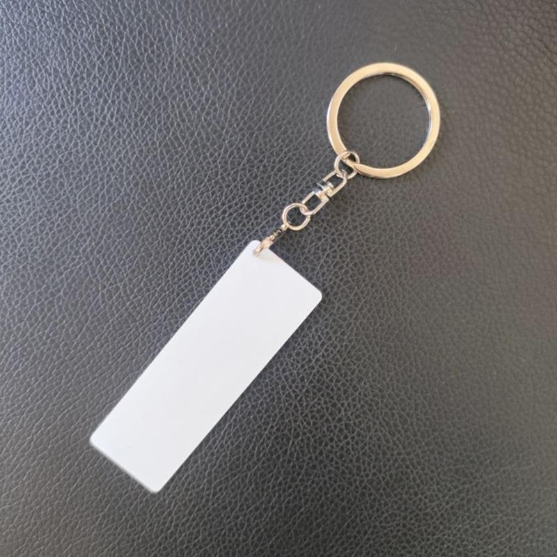 Pack of 10 Blank Aluminum Metal Keychains for Custom Heat Transfer Designs Sturdy Lightweight Sustainable