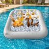 Multi-functional Inflatable Serving Bar PVC Pool Float Tray Inflatable Floating Tray  Camping
