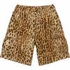 GOODENOUGH Crushed Rayon Cargo Short Leopard