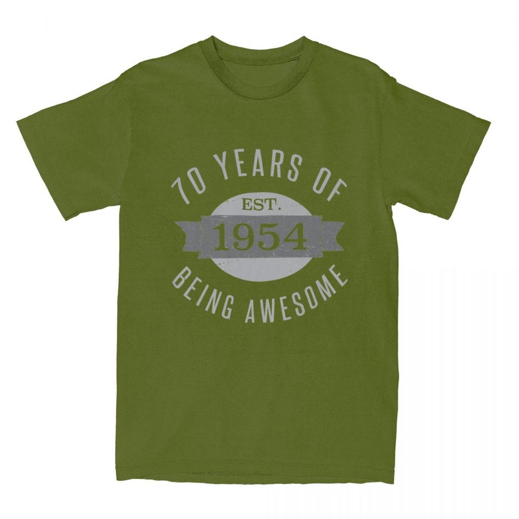 70 Aged 70th Birthday Est Born In 1954 for Men Women T Shirt Present for 70 Stuff Funny Tees T-Shirt Cotton Summer Clothes