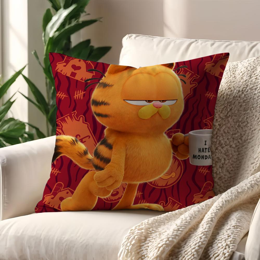 Cartoon G-Garfield-ES cute cat cushion cover Pillow Case Pillowcase Soft Skin Friendly & Comfortable with a Hidden Zipper