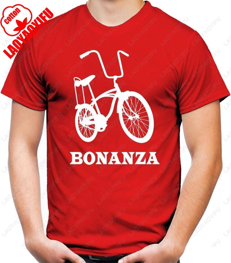 Bonanzarad M1 Mens TShirt Saying Vintage BMX Gift Summer Casual Breathable Cotton Tops Classics Funny Streetwear Print Tees