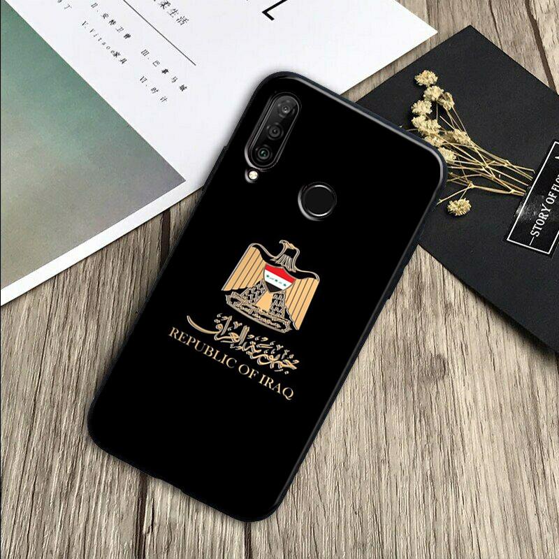 Iraqi Iraq Flag For Huawei Nova Y91 Y90 Y60 Y70 Y61 Y72 Y73 3i 7i 8i 11 12i 9 10 SE P20 P30 Pro P40 Lite Case