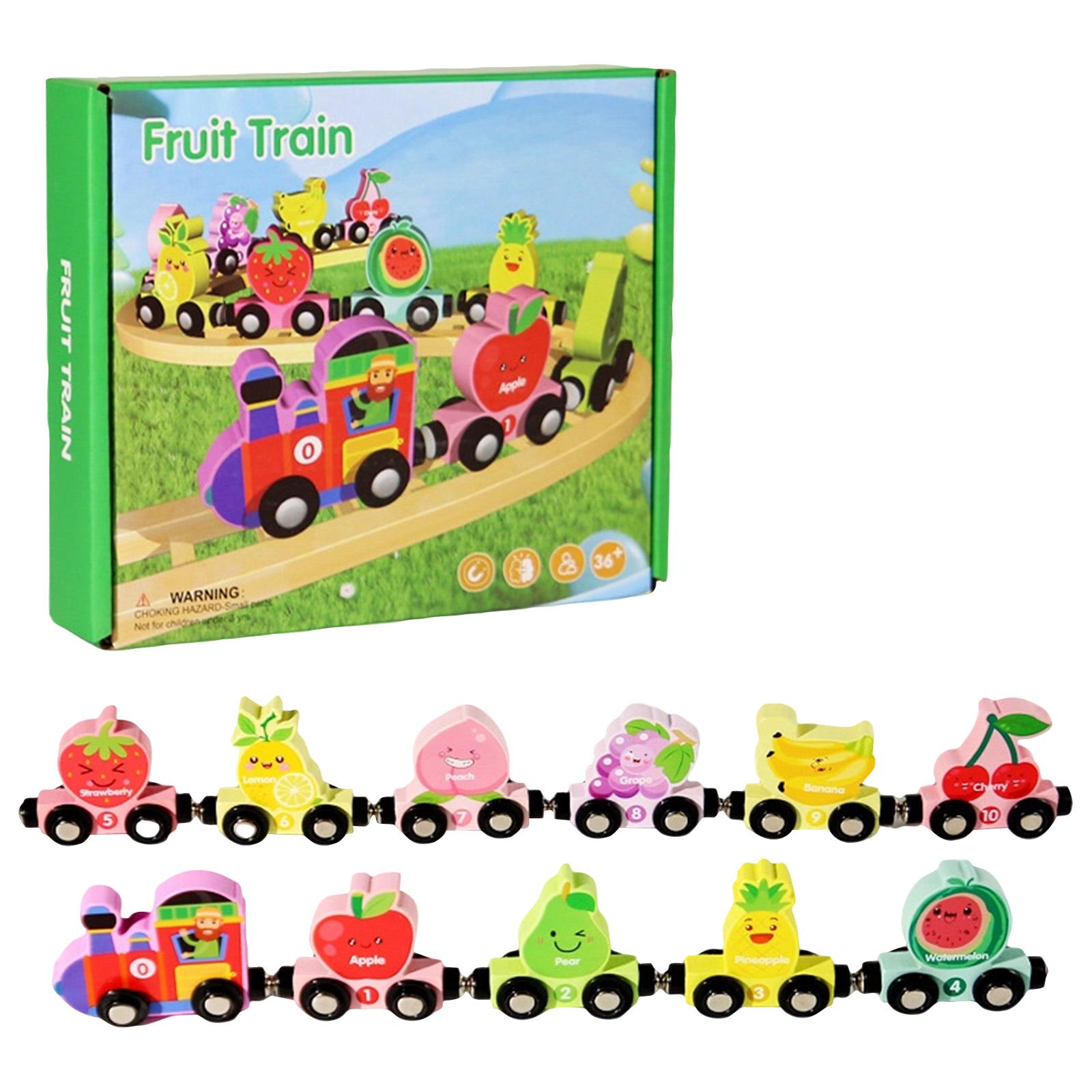 

Magnetic Train Toy Set For Toddlers (Ages 3-4) — Counting Toys, Color Sorting, Preschool Educational Activities, Learning Toys One Size