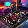 Custom Name Personalized Mighty Morphin Power Rangers Print Carpet, Versatile Home Decor Rug, for Playroom, Apartment, Balcony, Entryway, Hallway Gift