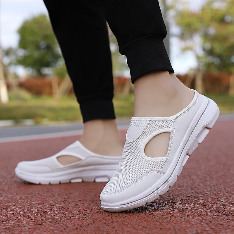 Middle -aged and Elderly Mothers Large Size Men/women's Shoes Outdoor Light Casual Shoes Breathable Couple Slippers