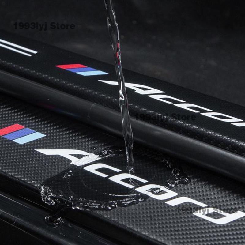For Chery Jetour X90 Car Door Sill Leather Stickers Protection Plate Carbon Fiber Threshold Strip Taildoor Accessories