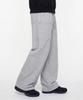 AGOD (Fleece-Lined) Side Big Pocket Wide Sweatpants [Heather Grey]