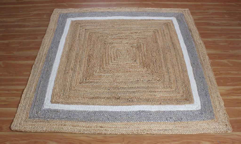 Jute Indoor & Outdoor Rug Handmade Natural Rug for Any Space Look Rustik Decor For Any Space Area