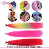 26 Zoll Synthetische Pferdeschwanz-Extensions mit Gummiband Ombré Geflochten Bunter Pferdeschwanz DIY Pferdeschwanz Haare Tägliche Party-Nutzung