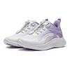 Li Ning Comfortable Non-Slip Durable Kids Running Shoes Kids Sneakers White Purple YKNU026-4