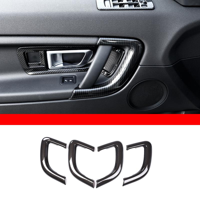 Car Interior Carbon Fiber Style Modified Stickers For Land Rover Discovery Sport 2015-2019 Auto Gear Shift Panel Cover Accessory