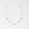 Zircon Clover Pendant: Two Sizes, Double-Layer Y-Shaped Necklace with Thin Chain and Retro Charm
