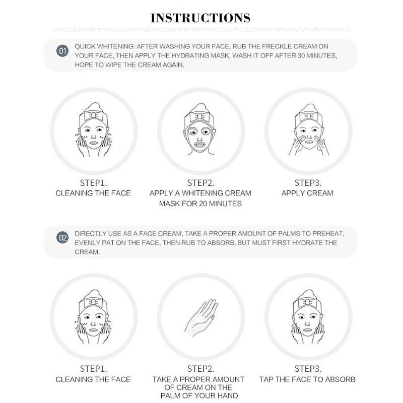 Whitening and Freckle Removing Cream Fading and Gentle Freckles Removing Freckle Age Freckle Melasma Repair Cream