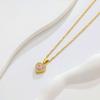 Multi-Color Love Diamond Necklace Women'S Suit Light Luxury Temperament Simple Versatile Collarbone Chain Pendant Jewelry