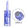 Blue Bayonet Microneedle Head Replacement for A6 with 9, 12, 36, 42 Needles & Nano Tattoo Options