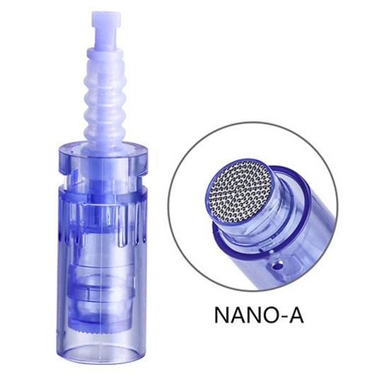 Blue Bayonet Microneedle Head Replacement for A6 with 9, 12, 36, 42 Needles & Nano Tattoo Options