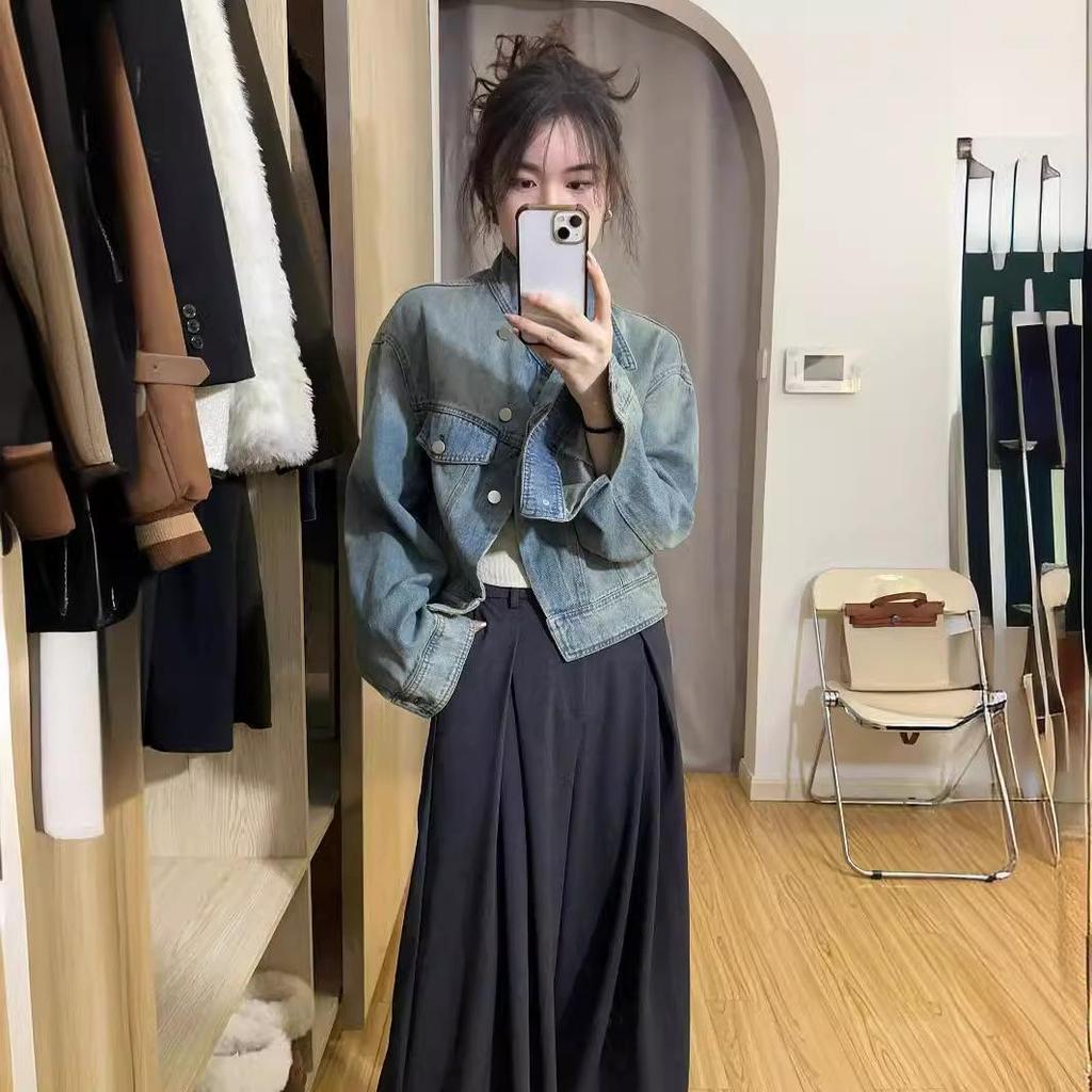 Chaqueta vaquera para mujer, primavera y otoño, temperamento elegante y popular, sentido senior de principios de primavera, tops