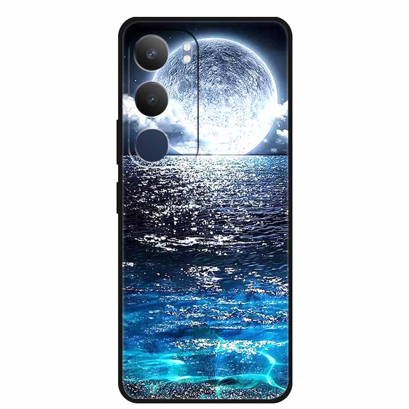 For Vivo Y29 5G Case V2420 Cartoon Wolf Tiger Soft Silicone Cover TPU Phone Case for Vivo Y29 5G Bumper Capa Shockproof Fundas