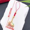 2025 New Year Red Enamel 'Safe and Happy' Persimmon Keychain – Blessing Ornament for Prosperity