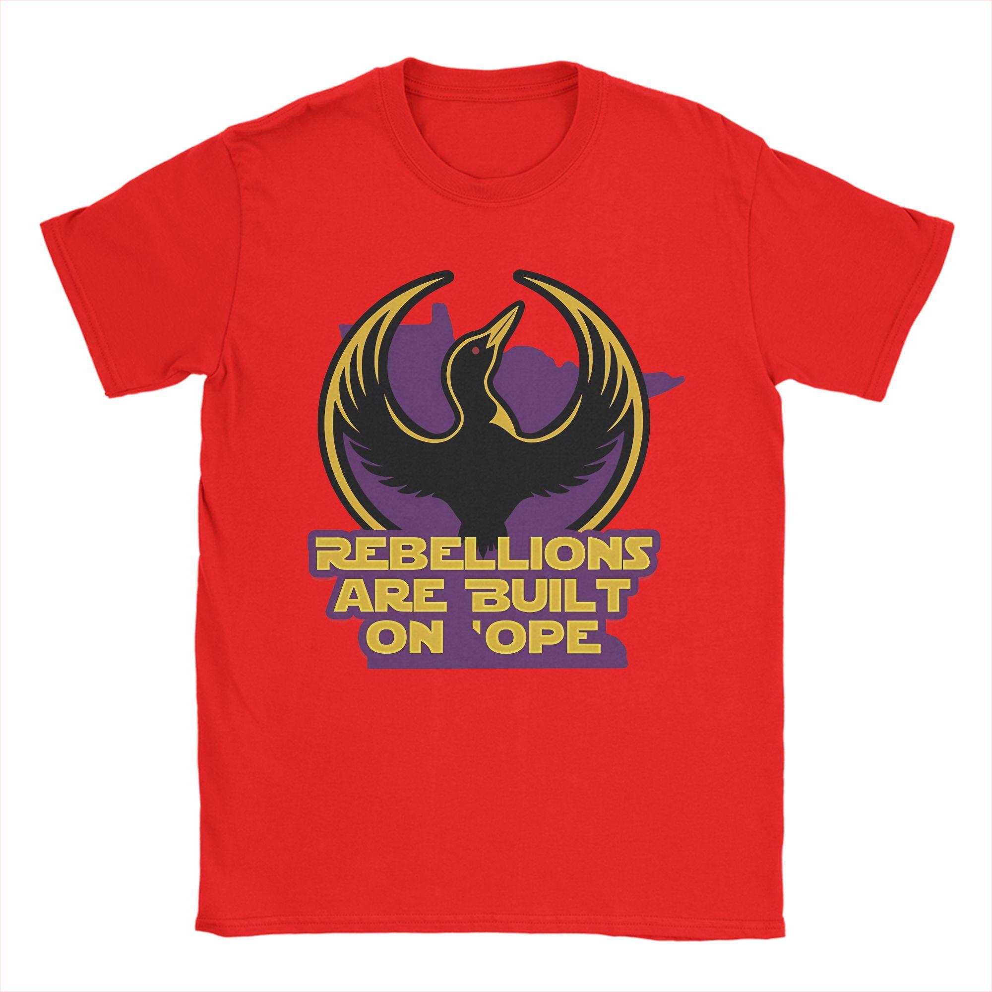 

Funny Rebellions Are Built On Ope Rebel Loon TShirts Unisex Round Collar Cotton T Shirts Short Sleeve Tee Shirt Gift Idea Tops S