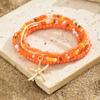 6pcs Stretch Holiday Starfish Multi-layer Anklet Multilayer Anklet Set