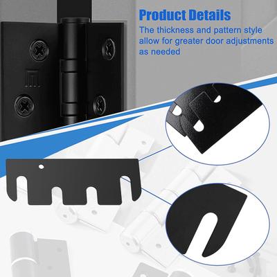 10/20Pcs Stainless Steel Door Hinge Shims Coated Finish Hinge Spacer Easy Installation Home Improvement