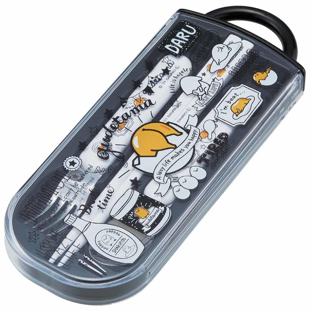 

Набор Skater Trio палочки для еды ложка вилка Gudetama 21 детский TACC2-A