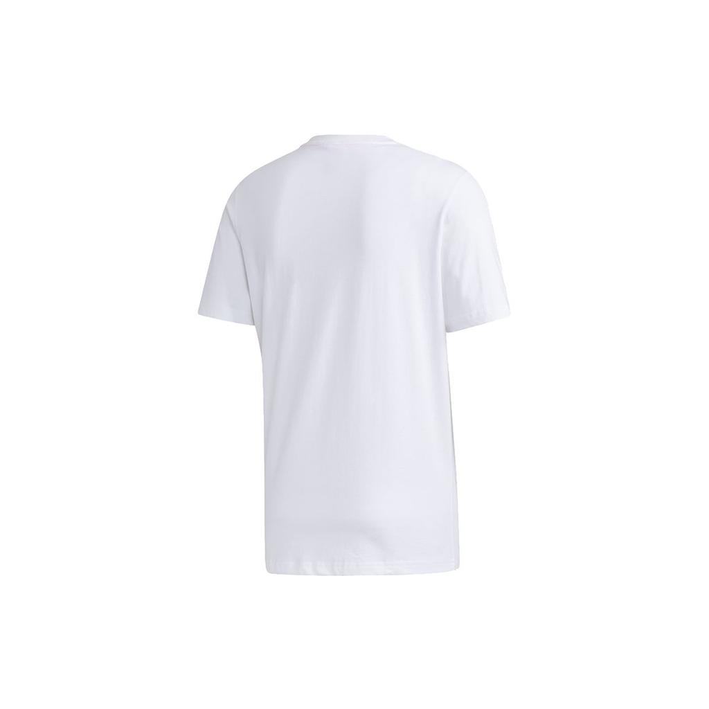 Adidas Dynamic Letter Print Casual Sports Short Sleeve T-Shirt Men Tops White GD5008