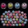 20pcs/lot 16mm AB Colored Faceted Beads Loose Spacer Acrylic Ball Beads For DIY Charms Bracelet Keychains Jewelry Accessories