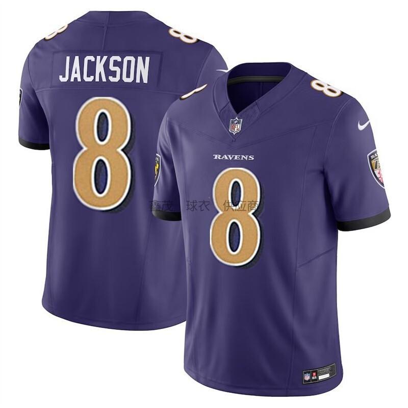 Baltimore Ravens 8 Jackson Football Jersey Men Women Sports Game Shirts S-XXXL