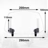 AQIMY Universal Windscreen ABS Plastic Windshield Extension Adjustable 4 Tier Windshield Transparent