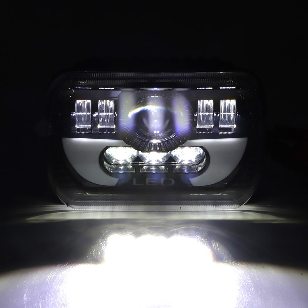 Uniwersalny reflektor 5x7 cali 90W LED Kwadratowe światło Światło drogowe i mijania Wodoodporny