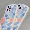Custodia per telefono con bumper a fiori per custodie per iPhone 13 Pro iPhone 11 12 13 14 Pro Max Xr Xs X Custodia per telefono iPhone11 Copertura posteriore in silicone morbido