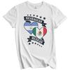 Nicaraguan Mexican Heart Flags Nicaragua Mexico T-Shirt