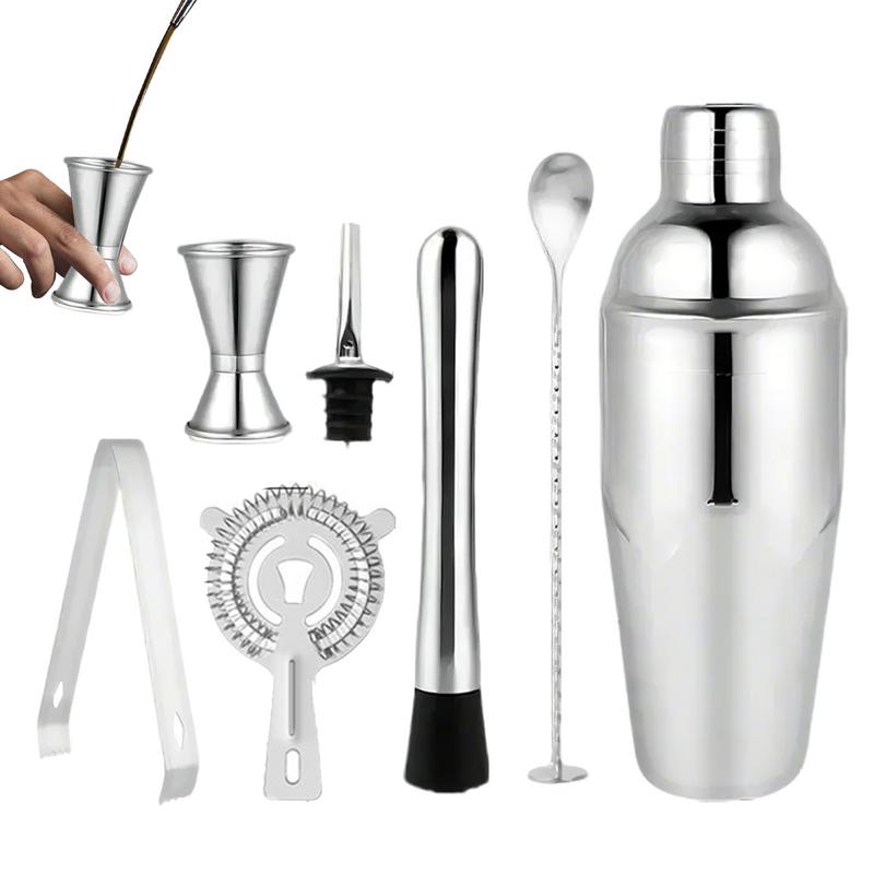 Cocktailshaker-Mixer aus Edelstahl Wein Martini Boston Shaker Für Barkeeper Drink Party Barwerkzeuge 550ML/750ML