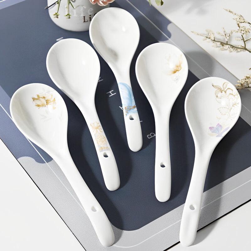 Chinese Style Ceramic Spoons Set