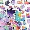 50PCS Cute Cartoon Starry Sky Cat Graffiti Stickers DIY Luggage Laptop Water Cup Computer Stickers