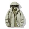 Mens Womens 3-in-1 Waterproof Windproof Insulated Outdoor Jacket With Removable Fleece Liner Hiking Skiing Camping