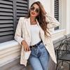 2025 Herbst und Winter Neuer Jacquard-Anzug Einzelknopf Slim Temperament Pendler Arbeitsplatzjacke für Damen