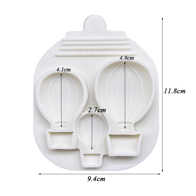 Air Balloon Silicone Mold Sugarcraft Cupcake Baking Mold Fondant Cake Decorating Tools