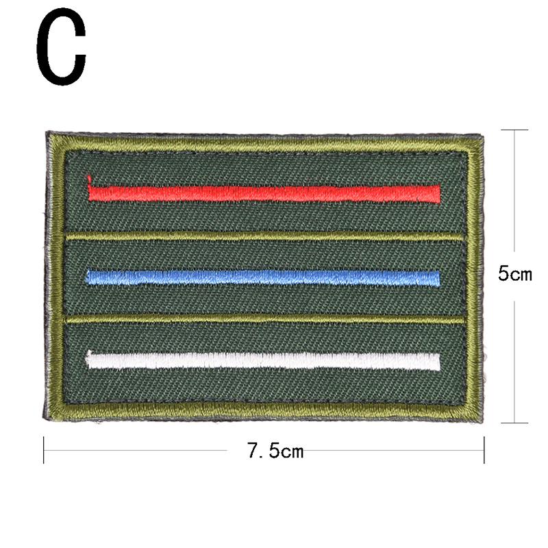 Russia Flag Embroidered Badge Military Tactical Backpack Patches Armband Sewing