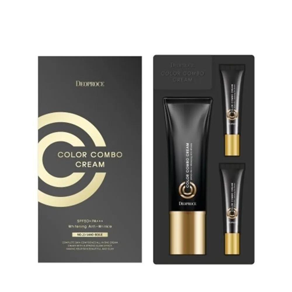 DEOPROCE Color Combo Cream (CC Cream) Whitening Nourishing Cream 40g Travel Size / 5g x 2EA No. 21