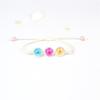 b22 Multicolored Creativity Glass Dried Exquisite Cherry Blossoms Hand-made Dried Flower Bracelets Multiple Flower Weave Jewelry